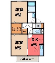 雀宮駅 徒歩10分 2階の物件間取画像